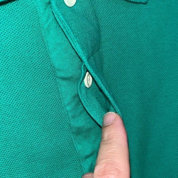 Vintage Chaps by Ralph Lauren Polo Golf Shirt Green Logo on chest 80s Deadstock - Picture 6 of 9